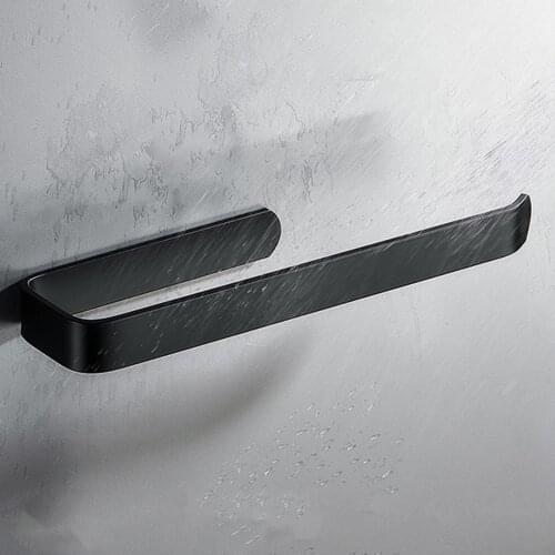 New Toilet Paper Holder Adhesive Single Post Roll Paper Towel Pot Lid Rack Stand Simple Design No Drilling for Kitchen Home