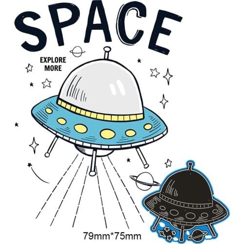 79*75mm Space vehicle new Metal Cutting dies Stencils for DIY Scrapbooking Paper Cards Craft Making Craft Decoration