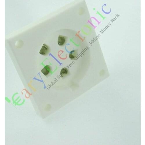Wholesale and retail 10PC 5 PIN ceramics shuguang VACCUM Aa Ba Be Cd Ce Da TUBE SOCKET BASE AUDIO amp free shipping