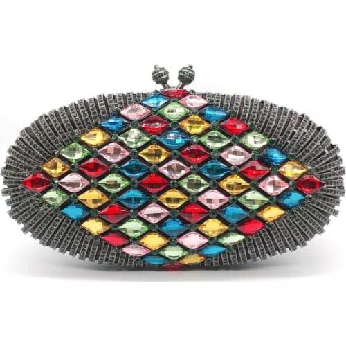 Bee In Fly Luxury Hand Inlaid Diamond Evening Bag Seven Color Diamond Hollow Women Evening Bag Womens Purse