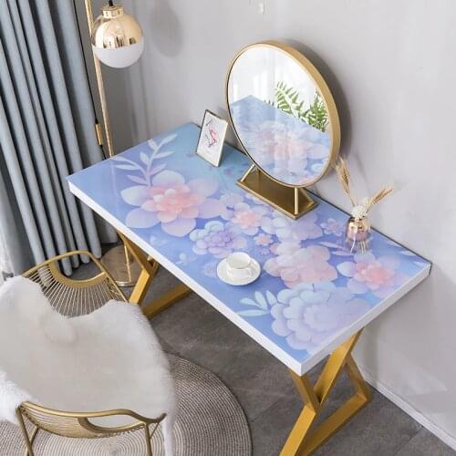 Dressing table cloth Waterproof oilproof Nail art desktop protector deco cover party wedding table mat 1.5mm thicknesss custom