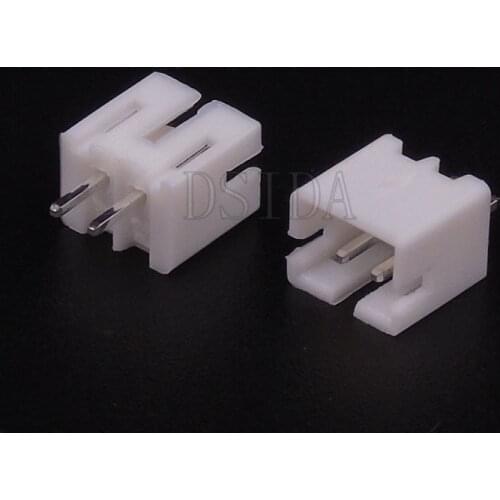 50Pcs Male Pin Header 2.0mm PH2.0 2mm 2P 2Pin Connectors Leads PH-A Straight Needle For PCB