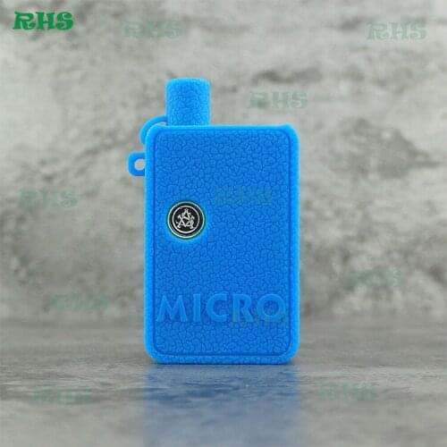 50pcs 2019 New~RHS Silicone Case Cover Sleeve for ASVAPE MICRO Mod Kit 1100mAh 7 colors for choice free shipping