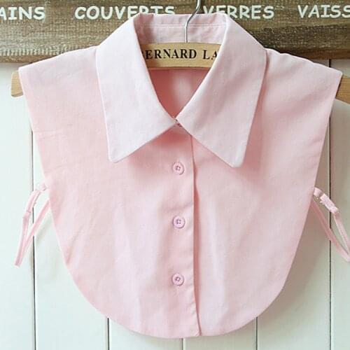 2017 turn down Design shirt Women White Lace Flower cotton Shirt Collar Necklace Choker Drop Shipping