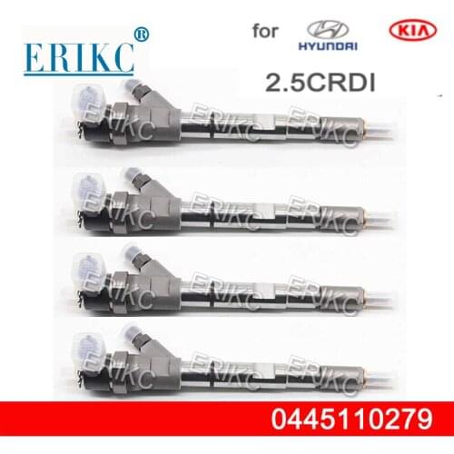 4PCS 0445110279 33800-4A150 Diesel Fuel Injector 2.5 CRDI 0 445 110 279 for hyundai Kia 33800-4A100 33800-4A160 33800-4A170