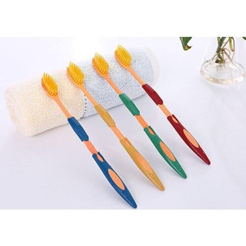 4pcs toothbrush brush Soft Toothbrush Brush Oral Care Adult Tooth Brush Oral Hygiene For Home Family Travel Lovers Use Protect