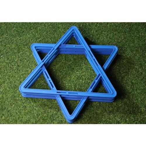 6PCS 48CM triangle trapezoidal agility circle fitness ring basketball football foot step training ring fitness training ring