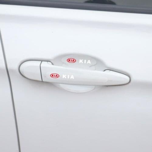 8Pcs Car door handle stickers protector film For KIA Cerato Sportage R K2 K3 K5 RIO 3 4 sorento Car Accessories