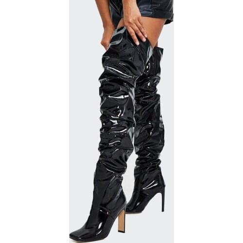 Arden Furtado 2020 Autumn Fashion Womens Shoes Over The Knee High Boots Elegant back zipper thigh high boots sexy yellow boots