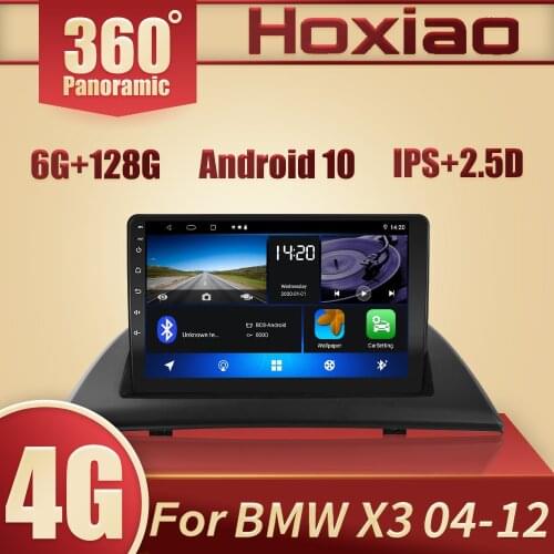 6G+128G Android 10 2 din Car Radio Multimedia Video Player GPS For BMW X3 E83 2004 - 2012 Support 360 panoramic sunroof IPS DSP