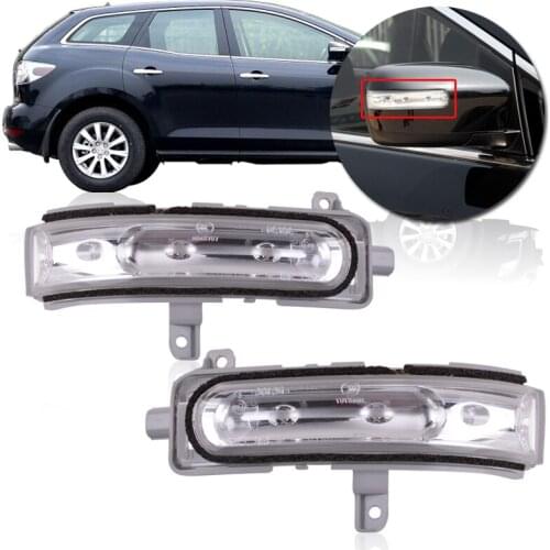 CAPQX 1Pair Outer Rearview Mirror Turn light Reflector Lamp For Mazda M8 CX-7 Flash Light Bump Turn Signal lamp EW40-69-182