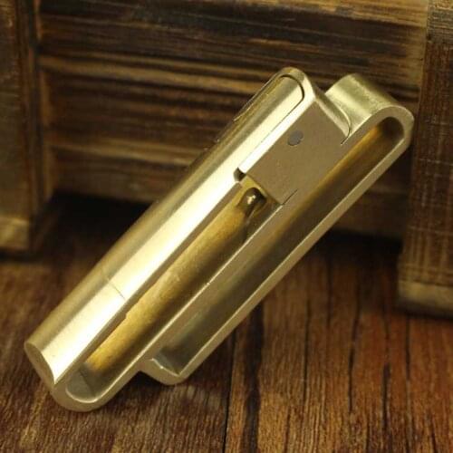 Solid Brass Belt Buckle Ring Keychain Snap Hooks DIY Leather Craft Metal Loop Decorative Keychain Pendant Accessories