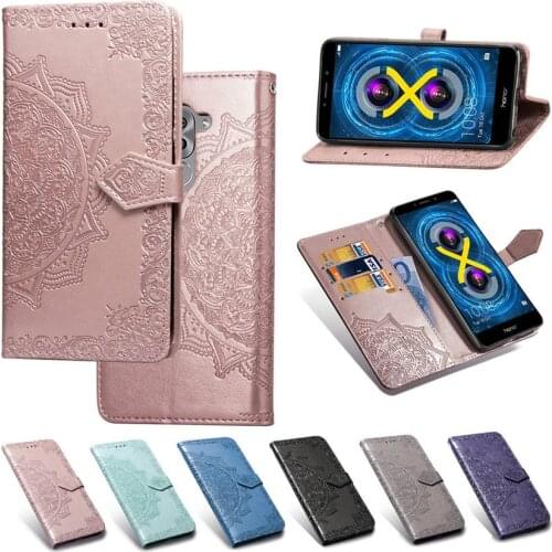 For Huawei Honor 6X Case Huawei Honor 6A Cover Flip Luxury Leather Phone Case Full Cover Screen Protector For Honor 6A 6X Film