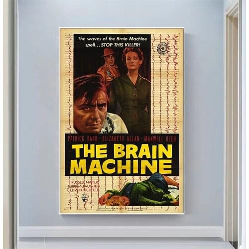 CP1089 The Brain Machine Classic Hot Movie Print Silk Fabric Poster Indoor Wall Art Decor Gift