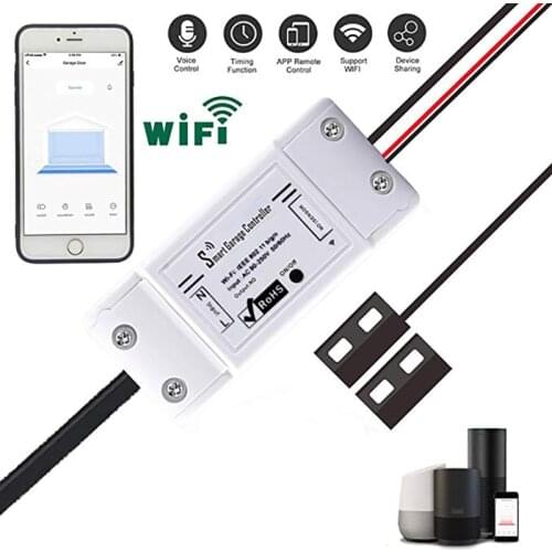 Cheap Tuya Wifi Garage Roller Sensor Detector Door Opener Smart Life app Remote Control Anywhere Alexa Google home Automation