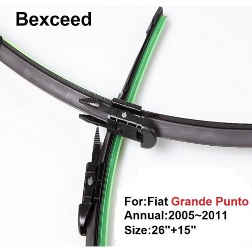 For Fiat Grande Punto 26"+15" Bexceed of Car Windshield Specia Windscreen Wiper Blade 2005 2006 2007 2011