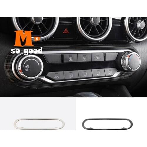For Nissan Sentra 2020 Control Rotary Decoration Air Condition Switch Cover Trim Stainless Steel Car Styling Accessories 1pcs
