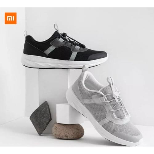 Xiaomi Mijia Youpin Efficient non-slip non-lacing light running shoes Lace-free design antibacterial breathable light and soft