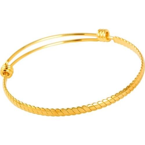 IJB0397 Womens Accessories Wholesale or Retail,50mm~70mm Adjustable Size Wire Bangle Fashion Twisted Wire Bracelets Female