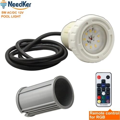 Ip68 Waterproof Pool Light SMD5730 5W Led Underwater Light DC 12V Led Piscinas RGB Changeable Outdoor Lighting