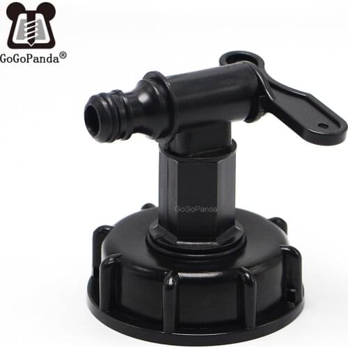 Free Shipping 1000L IBC Tank Valves 60mm To 1/2" (15mm) Water Connector Tank Garden Hose Adapter Fittings Switch