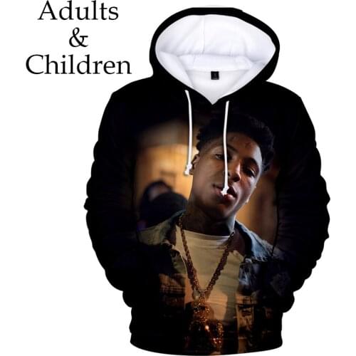 Red Hooded 3D YoungBoy Never Broke Again Hoodies Men Women Sweatshirts Harajuku Kids Autumn Pullover Suitable 3D boys girls Tops