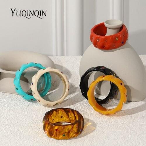 Trendy Desinger Charms Bangle Bracelets for Women Large Geometric Indian Cuff Bangles for Girls Colorful Fashion Jewelry Gift