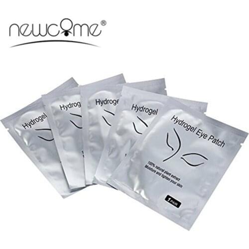 NEWCOME 50pairs/lot Eye Gel Pad Patches under Eyes Tips Sticker Wraps Ues for 3D Volume Eyelash Extensions Pads Makeup Tools