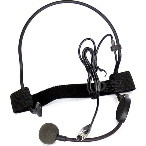 Professional Mini XLR 3 Pin TA3F Headband Headset Microphone Condenser Mic For Wireless System Transmitter Audio Mixer Karaoke