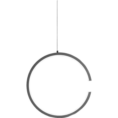 Modern LED circle pendant lighting white/black aluminum hanging cord pendant lamps for dining room kitchen bedside warm light CE