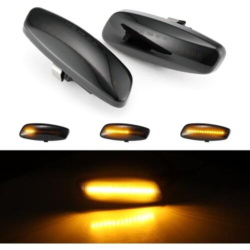 2Pcs LED Dynamic Turn Signal Light Indicator For Peugeot 207 308 3008 5008 Rcz Car Flowing Side Marker Light Sequential 2021
