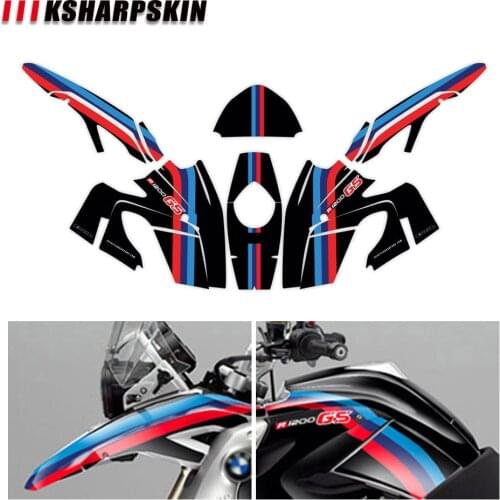 KSHARPSKIN Motorcycle body waterproof decal moto fairing sticky stickers kit for BMW R1200GS 2008-2012 R1200 gs R 1200gs