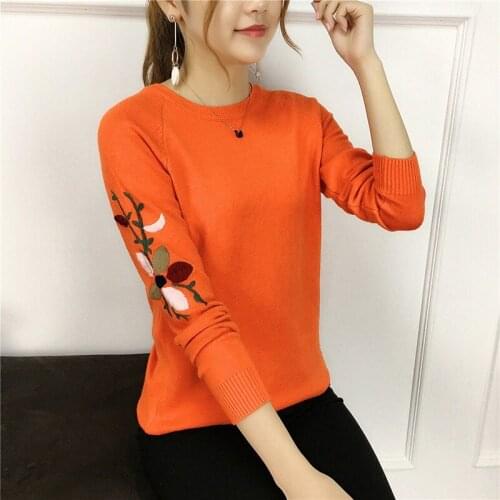 Women Autumn Winter Style Knitted Sweater Pullovers Lady Casual Heart Printed Stand Collar Pullovers Tops ZZ1038