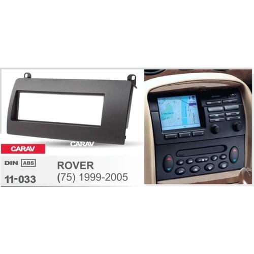 1Din Radio Fascia for ROVER (75) 1999-2005 Stereo Panel Mounting Installation Dash Kit Trim Frame CARAV 11-033
