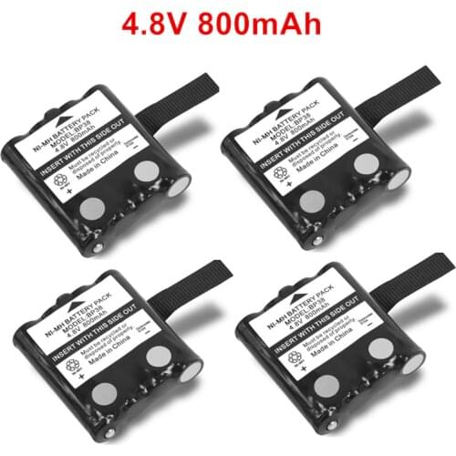 4pcs/lot 4.8V 800MAH NI-MH rechargeable Battery Pack For Uniden BP-38 BP-40 BT-1013 BT-537 GMR FRS 2Way Radio battery