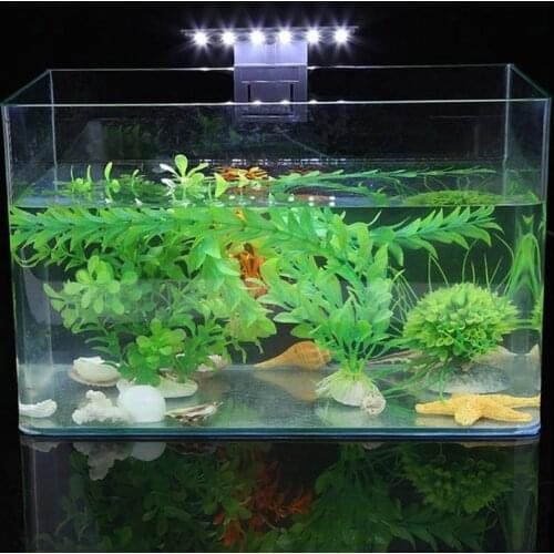 5W LED Waterproof Aquarium Lamp for Fish Tank Aquatic Plants Grow Clip-On Lighting Light Fish Tank Aquarium Products