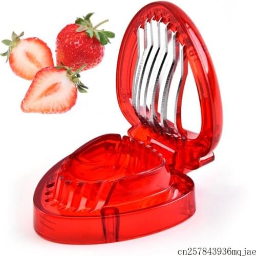 50pcs Strawberry Slicer Cutter Strawberry Corer Strawberry Huller Leaf Stem Remover Kitchen Tools Fruit Gadget