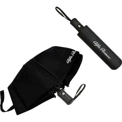 For Alfa Romeo Giulia 147 156 159 Mito Stelvio Q4 4C Sportiva Giulietta Car Accessories Fully Automatic Compact Folding Umbrella