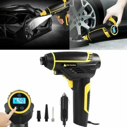 Car Air Compressor Cordless Tire Inflator LCD Digital Auto Tyre Pump 150PSI