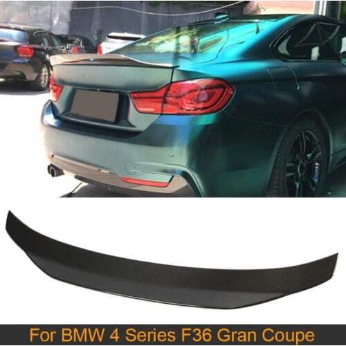 Carbon Fiber Car Rear Spoiler Wing for BMW 4 Series F36 Gran Coupe 2013 - 2018 Rear Tail Trunk Boot Lid Lip Wing Spoiler FRP