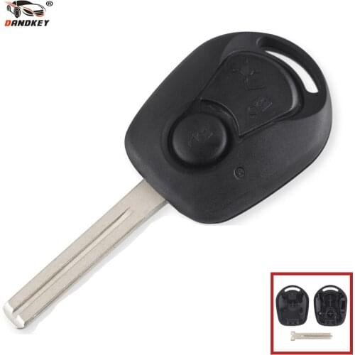 Dandkey 2 Buttons Remote Key Shell Case For Ssangyong Actyon Kyron Rexton Fob Remote Car Key Cover Case Fob Replacement