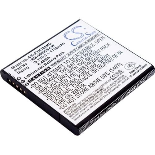 CS 1750mAh / 6.48Wh battery for Ascom Myco, Myco SH1 VoWiFi, SH1-ABAA, SH1-ABAA/F 490926A, RB-490926-LW