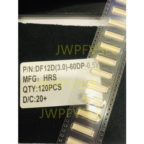 DF12D(3.0)-60DP-0.5V 60 Position Connector Header, Outer Shroud Contacts Surface Mount Gold