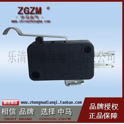 HWEXPRESS 50PCS Fretting Switch Tripod ZW7-5 KW7-5 Copper Contact 3-5A R Handle Angle