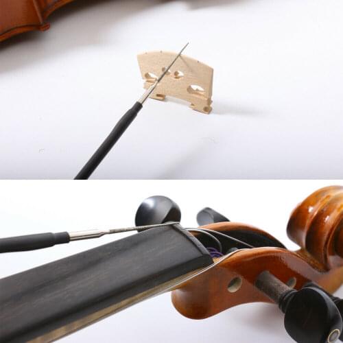 2pcs Luthier tool 4/4 Violin Bridge String Slot Cutter file Making Repair tools