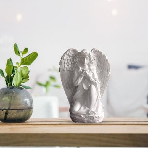 Creative Winged Angel Figurines Praying Cherub Adorable Angels Statues Miniatures Indoor Outdoor Home Garden Decoration Craft