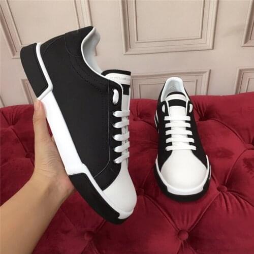 Fashion Women Sneakers Ladies Couple Shoes Lace Up Flats Female Patchwork Casual Chaussure New White Vulcanize Footwears