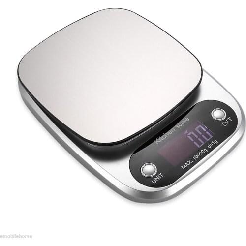 AJY 3000g Electroinc Kitchen Weight Measuring Tools Digital Kitchen Scale with LCD Display, Stainless steel Platform