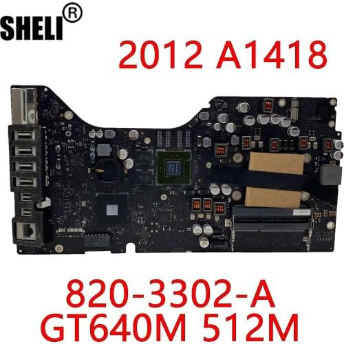 SHELI For A1418 Motherboard 820-3302-A Logic Board Apple IMAC 21.5'' GT640M 512M GPU Late 2012 100% Test OK