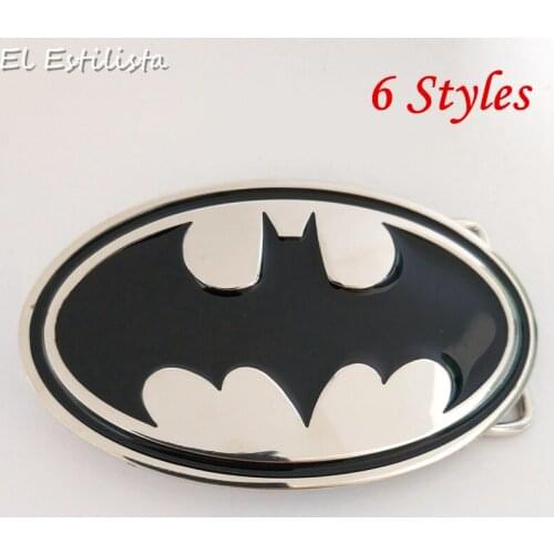 Fashion Nostalgic Metal Bat Belt Buckles Rustic Flim Movie Hero Pin Buckles Super Cool Cowboy Leather Craft Jeans Accessories
